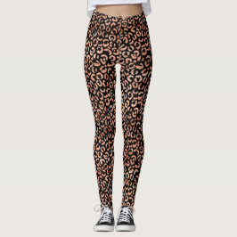 Monogram Chic Leopard Animal Print Leggings