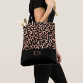 Monogram Chic Leopard Animal Print Toag Tasche (Von Nahem)