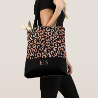 Monogram Chic Leopard Animal Print Toag
