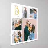 Monogram Chic Multi Foto Weiß Foliendrucke (Ablage )