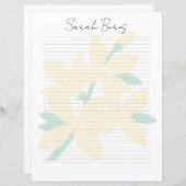 Monogram Chic Script Name Stationery Paper (Vorne/Hinten)