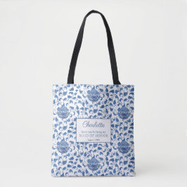 Monogram Chinoiserie Wedding Bridesmaid Vielen Dan Tasche