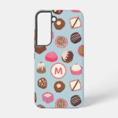 Monogram Chocolate Candy Confectionery Samsung Galaxy Hülle (Rückseite)
