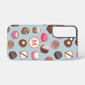 Monogram Chocolate Candy Confectionery Samsung Galaxy Hülle (Rückseite (Horizontal))