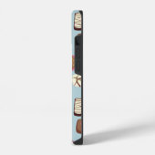 Monogram Chocolate Candy iPhone Hülle (Linke Seite)