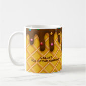 Monogram Chocolate Tropfen Waffle Sprinkle Ice Cre Kaffeetasse (Links)