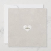 Monogram Christening with Angels Einladung (Rückseite)