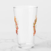 Monogram Christmas Berry Wreath Glass Glas (Rechts)