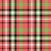 Monogram Christmas Blanket Classic Tartan Accent Fleecedecke