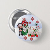 Monogram Christmas Button C (Vorne & Hinten)