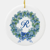 Monogram Christmas Ginger Jar Jars Chinoiserie Keramik Ornament (Hinten)