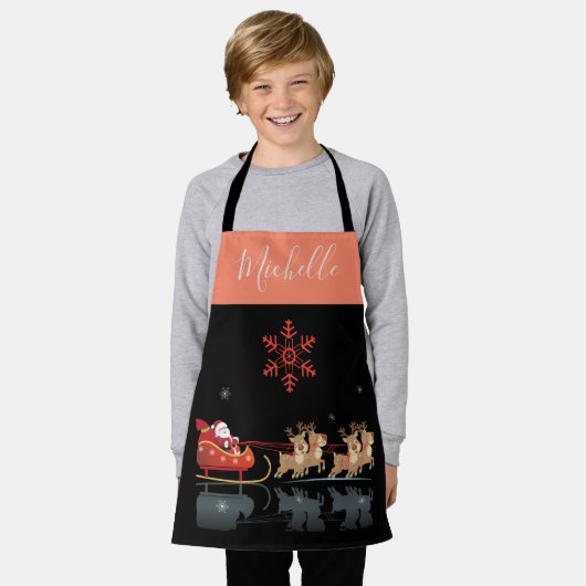 Monogram Christmas & Happy New Year! Geschenke San Schürze (Getragen)