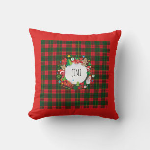 Monogram Christmas & Happy New Year Scotland Decor Kissen