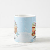 Monogram Christmas Hot Cocoa Chocolate Name Kaffeetasse (Mittel)