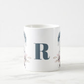 Monogram Christmas Husky Dog Kaffeetasse (Mittel)