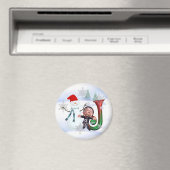Monogram Christmas Magnet J (In Situ (Geschirrspüler))