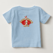 Monogram Christmas Santa Gingerbrot Letter Boy Baby T-shirt (Rückseite)