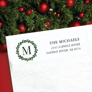 Monogram Christmas Wreath