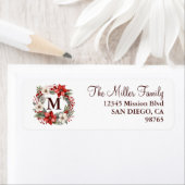 Monogram Christmas Wreath Traditionelles Elegant (Insitu)