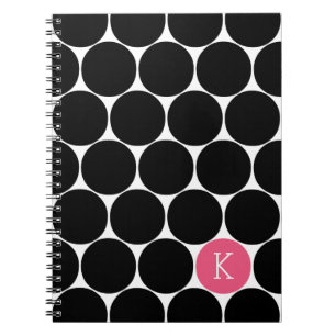 Monogram Circle Custom Notebook Notizblock