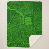 Monogram Circuit Board Technology Electronics Chip Sherpadecke (Vorderseite)