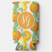 Monogram Citrus Fruit Selters Dosenkühler (Vorderseite)