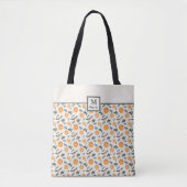 Monogram Citrus Hygge Weihnachtsfeierliche Tasche (Vorderseite)