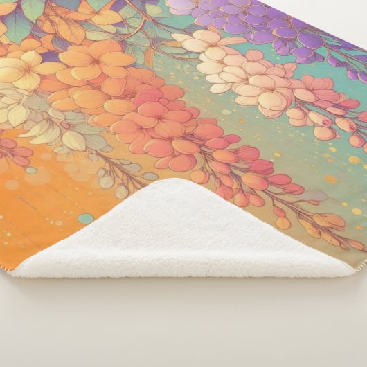 MonoGram Citrus Sunset Wisteria Sherpadecke (3/4)