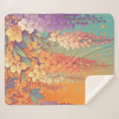 MonoGram Citrus Sunset Wisteria Sherpadecke (Vorderseite (Horizontal))