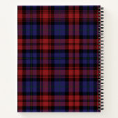 Monogram Clan MacLachlan Tartan Kariert Personalis Notizblock (Rückseite)