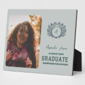 Monogram Class of 2025 Grad Foto Ankündigung Fotoplatte (Seite)