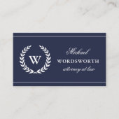 Monogram Classic Beruflich Business Card Visitenkarte (Vorderseite)