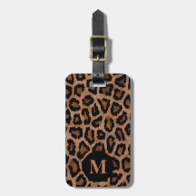 Monogram Classic Black/Brown Leopard Spot Print