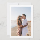 Monogram Classic Botanical Florals Wedding Einladung (Rückseite)