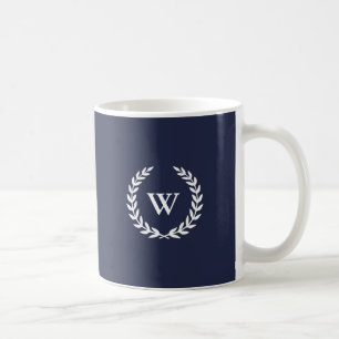 Monogram Classic Elegant Blue Tasse