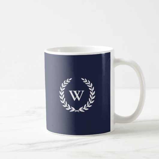 Monogram Classic Elegant Blue Tasse (Rechts)