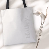 Monogram Classic Elegant Minimal Elfenbeinweiße Be Tasche