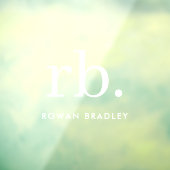 Monogram Classic Elegant Modern Minimal Namplate Fensteraufkleber (Blatt 3)