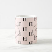 Monogram Classic Elegant Niedlicher Skriptname Kaffeetasse (Mittel)