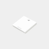 Monogram Classic Elegant Postit Notes Post-it Klebezettel (angewinkelt)