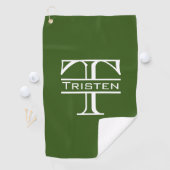 Monogram Classic Golf Golfers Gift Golfhandtuch (Insitu)