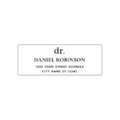 Monogram Classic Minimal Initials Return Address Permastempel (Design)