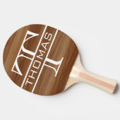 Monogram Classic Personalisiert Wood Tischtennis Schläger (Seitenansicht)