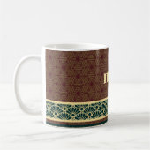 Monogram Classic Red Green Kikkou Muster Kaffeetasse (Links)