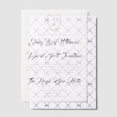 Monogram Classic Timeless Wedding Einladung (Versetzt (Einladung))