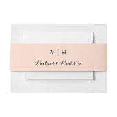 Monogram Classic Wedding Invitation Bly Band (Vorderseite Beispiel)