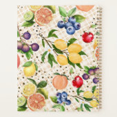 Monogram classy pretty beige and brown Citrus Planer (Rückseite)