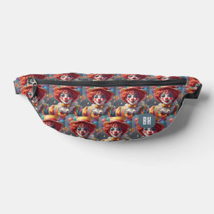 Monogram-Clowns für benutzerdefinierte Initialen Bauchtasche