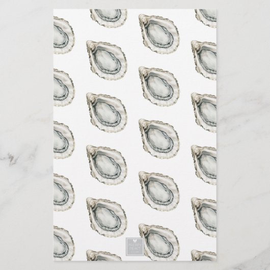 Monogram Coastal Oyster Briefpapier (Rückseite)
