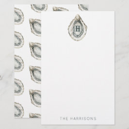 Monogram Coastal Oyster Briefpapier